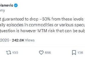 前小摩首席策略师警告：银价未来一年“几乎肯定”会腰斩